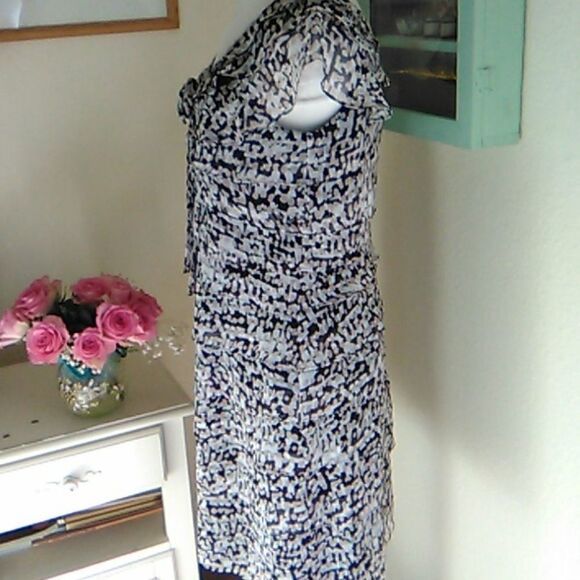 R & K Originals Sheer Layered Dress - Picture 6 of 13